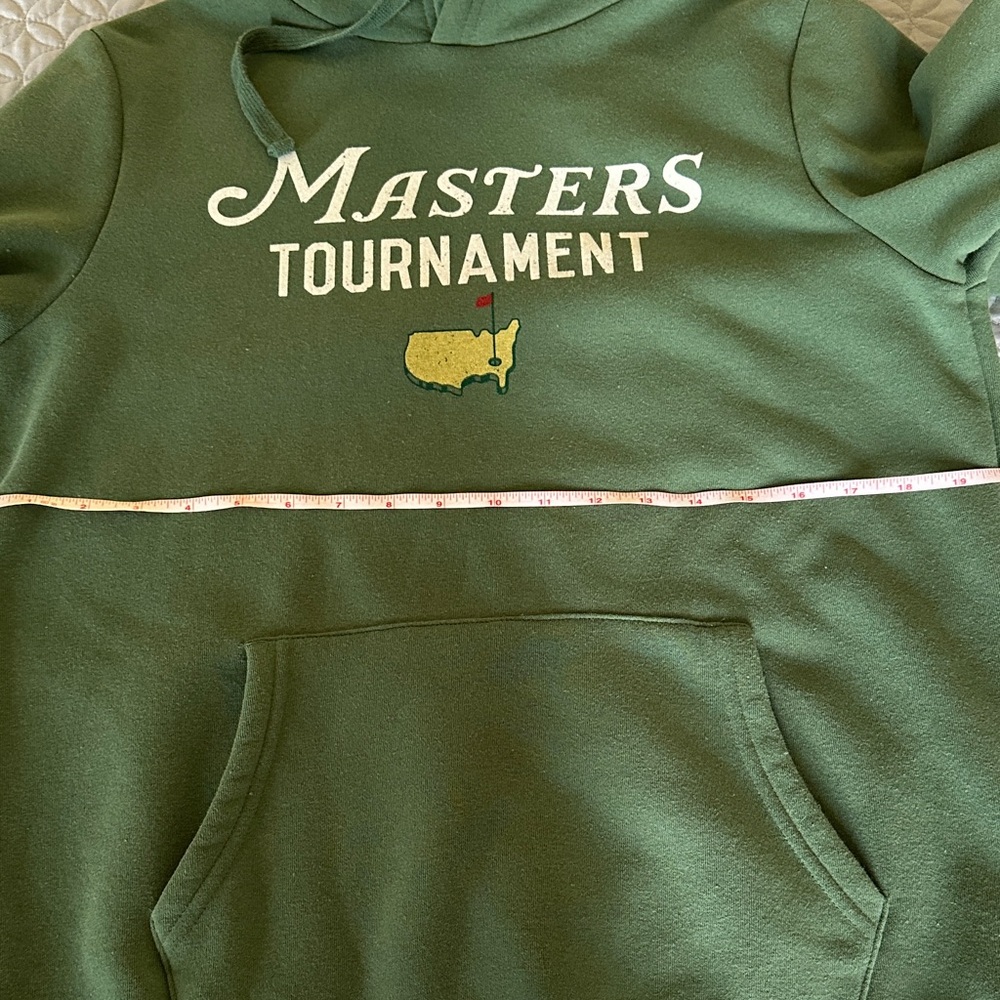 Masters Green Hoodie Sweatshirt with Tournament Logo - Picture 10 of 11
